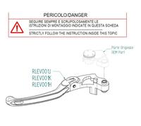 Leviers de frein et d'embrayage LighTech Kit repliable - magnesium - type J