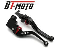 Leviers De Frein Et D'embrayage Longs Et Courts,Pour Moto Yamaha Fz1 Fazer Fzs 1000 2001 - 2005 Yzf R6s R1 Yzfr1 Yzfr6s Yzf-R1 Yzf-R6 Xjr400 - Type Short Black