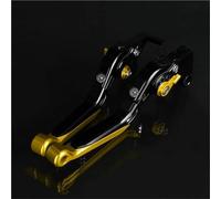 Leviers de Frein et d'embrayage Pliables Extensibles, usinés CNC pour Moto pour CBR300R 2014-2018, avec poignée réglable(Gold2)