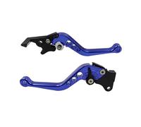 Leviers De Frein Et d'embrayage Pliables Poignée Universelle De Modification en Alliage D'aluminium pour Moto 2 Pièces Levier Frein À Tambour d'embrayage Moteur(Blue)