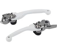 Leviers de frein et d'embrayage Polisport Jeu Pivor Incassable blanc