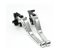 Leviers de Frein Leviers de Frein et d'embrayage CNC pour Moto Ensemble de poignées réglables pour CBR250R CBR300R CBR300F CBR300FA CBR500R(147mm Silver)