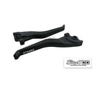 Leviers de frein Stage6 CNC Dual Color Yamaha Aerox / MBK Nitro Noir