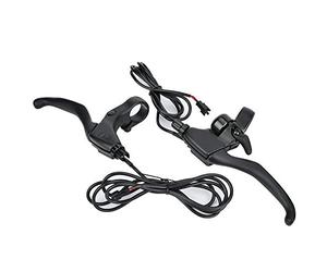 Leviers de freins vélo électrique, alliage aluminium léger et résistant, paire accessoires guidon noir for cyclistes urbains et aventuriers en tout-terrain