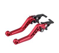 Leviers De Moto Réversibles , Levier D'embrayage de Frein 2Pcs Universal Modifié Double Levier de Frein à Disque Pour Scooter Moto Dirt Bike(rouge)fj cruiser lift kit adjustable levers motorbike xj60