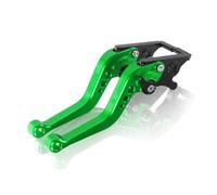 Leviers de poignée d'embrayage de frein de moto Levier D’embrayage À Réglage Frein Pour Moto Leviers Pour ZX25R 2020-2025 ZX6R ZX636 2019-2025 ZX25r ZX6r(VERT)