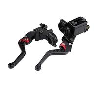Leviers d'embrayage de Frein 7/8' Levier de Frein d'embrayage de Guidon Pliable Gauche et Droite Leviers universels de maître-Cylindre de Moto pour Guidon 22mm Pit Dirt Bike, 1 Paire Noir