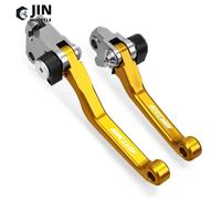 Leviers D'embrayage De Frein Cnc De Vélo,Pivot Pliable De Motocross,Poignée De Levier De Câble Pour Yamaha Wr250f,Wr 250f,2001-2015,2014,2013,2012,D343 - Type A Pair Gold