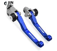 Leviers D'embrayage De Frein Cnc De Vélo,Pivot Pliable De Motocross,Poignée De Levier De Câble Pour Yamaha Wr250f,Wr 250f,2001-2015,2014,2013,2012,D343 - Type A Pair Blue