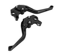 Leviers D'embrayage de Frein Courts de Rechange pour Moto Contrôle élégant pour Scrambler 400 800 1100 Sport Special, Alliage D'aluminium anodisé de qualité Supérieure, Vis de Fixation (BLACK)