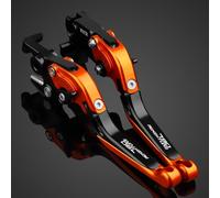 Leviers d'embrayage de Frein de Moto CNC/Convient for KTM 790 Adventure/R 790 ADV 2019 2020-2023 CNC Aluminium Pliable Réglable Levier d'embrayage De Frein Moto Accessoires(Or Black Or)