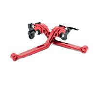 Leviers d'embrayage de Frein de Moto pour Ducati 400 pour Monster 2004-2007 695 pour Monster 2007-2008 pour Monster S2R 800 2005-2007 ST4S Leviers Frein Et d'embrayage Longs Moto(Rouge)