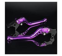 Leviers d'embrayage de Frein de Moto pour ER6N ER 6N ER6 N pour Ninja 650R ER-6F 2009-2016 2015 Accessoires Poignée Freins Moto Levier d'embrayage(Violet Long)