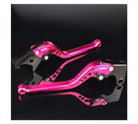 Leviers d'embrayage de Frein de Moto pour Kawasaki ER6N ER 6N ER6 N pour Ninja 650R ER-6F 2009-2016 2015 Accessoires Poignée Freins Moto Levier d'embrayage(Longue Rose)