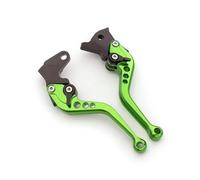 Leviers d'embrayage de Frein de Moto pour ER6N ER 6N ER6 N pour Ninja 650R ER-6F 2009-2016 2015 Accessoires Poignée Freins Moto Levier d'embrayage(Court Vert)