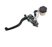 Leviers d'embrayage de moto Embrayage de frein à montage radial universel pour moto, compatible avec le guidon du maître-cylindre(Left 19mm Grey)