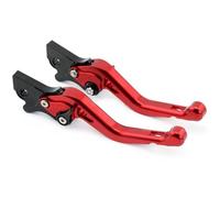 Leviers d'embrayage frein moto Pour Piaggio pour NRG POWER DD pour MEDLEY 125 4T IE ABS 2016-2017 leviers de frein pour avant pour arrière courts accessoires(Rouge)