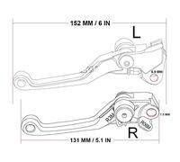 Leviers d'embrayage Frein pour CRF250L 2012 2013 2014 2015 2016 2017 Dirt Bike Freins Moto Frein Embrayage Leviers Poignée Poignée Freinage (Couleur : 7)