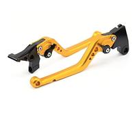 Leviers d'embrayage frein pour MT-07 2014-2021, pour MT-09 pour FZ-09 pour MT09 pour Tracer/GT 2013-2020 moto gauche droite leviers à poignée Levier d'embrayage et de frein hydraulique(Yellow,Short)