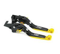 Leviers d'embrayage Frein Pour Y&amaha FZ6N 2004-2010 Accessoires De Moto Réglable Extensible Pliant Frein Levier D'embrayage Poignée De Guidon Poignée Freinage (Color : 14)