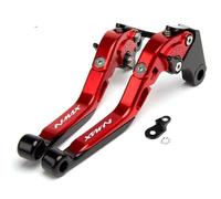Leviers d'embrayage Levier De Frein Et d'embrayage Pliable Extensible avec Fonction Parking Moto pour Y-AMAHA NMAX 155 150 125 N-MAX155/150 2015-2024(Red 2)