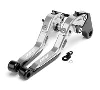 Leviers d'embrayage Levier De Frein Et d'embrayage Pliable Extensible avec Fonction Parking pour Moto pour Forza 750 2020-2021(Silver2)