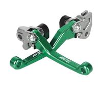 Leviers d'embrayage Poignées De Commande Moto 22 Mm (7/8") - Leviers Frein Et d'embrayage Pivotants Accessoires pour Kawasaki KX250F KX 250 F 2004-2018(Green KX250F 2005-2012)