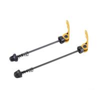 Leviers Déverrouillage pour rapide Vélo 146mm pour avant Arrière | Déverrouillage pour rapide, installation outils, , idéal pour réparations piste sentier(gold)