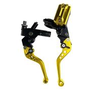 Leviers Frein d'embrayage 1 Paire 7/8 "22mm Universel Moto Frein Maître-Cylindre Levier Câble Embrayage Réservoir Poignée Frein(2)