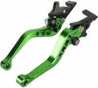 Leviers Frein Motos pour 125 Cm³ PoignéEs Remplacement CNC Double Disque 1 Paire d'embrayage Universels Aluminium(Vert)