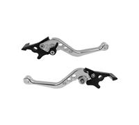 Leviers Guidon 2 Pièces Universel Moto Modification Embrayage Tambour Levier De Frein Poignée en Alliage D'aluminium Moto Poignée De Frein Taille Réglable Levier Embrayage(9)