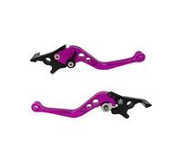 Leviers Guidon Poignée De Frein De Moto Universelle en Alliage CNC 2 Pièces Poignée De Frein De Moto Taille Réglable Modification De Moto Tambour d'embrayage Levier Embrayage(5)