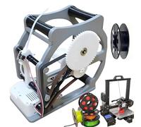 levigationlu Enrouleur De Filament 3D pour Bobines De 1 Kg, Rembobineur électrique, avec Démarrage Et Arrêt Intelligents/Tension Réglable, pour Filaments/Fils D'imprimante 3D