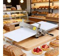 levigationlu Laminoir à Pâte Manuel Pliable, Machine a Pate en Acier Inoxydable avec 55 Réglages D'épaisseur, Presse à Pâtisserie pour La Cuisson Et La Pâte Feuilletée, Domestique Et Commercial 400