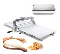 levigationlu Laminoir à Pâte Pliable Manuel 11.8/15.7", De Comptoir, Laminoir Patisserie Commerciale, avec 55 épaisseurs Réglables, en Acier Inoxydable, pour Pizzas, Croissants Et Pâtisseries M400