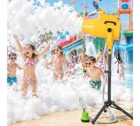 levigationlu Machine à Mousse pour Fête 1000W, Canon à Mousse Haut Débit avec Angle Réglable, Portée 3 à 5 M, Débit 20 M³/Min, pour Piscine, Anniversaire, Jardin Et événements D’été