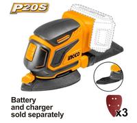 LEVIGATRICE PALMARE 20V NUDA C/3 FG CARTA ABR.INGCO