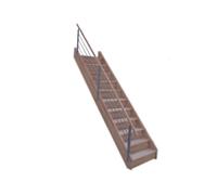 Levigne Rampe à Lisses Métal pour Escalier à Limon Central Montana - RET80K