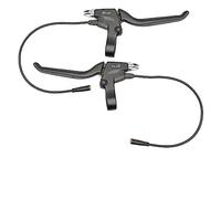 Levigo Leviers de frein électriques en alliage d'aluminium avec câble étanche à 3 broches WP pour vélo de montagne, gauche/droite, poignées de frein antidérapantes, pièces de rechange pour vélo