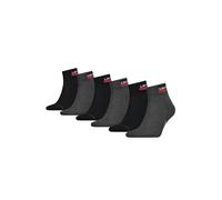 Levi's Chaussettes Sportswear Mid Cut – gris foncé/noir – 2 paires – 39-42