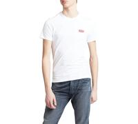 Levi's 2-Pack Crewneck Graphic Tee T-Shirt Homme Housemark - White/ Mid Tone Grey Heather (Neutre) S