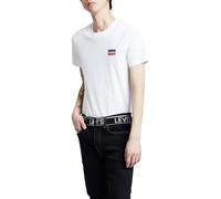 Levi's 2-Pack Crewneck Graphic Tee T-Shirt Homme, Sportswear White/Mineral Black, M