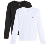 Levi's 2pack Essential Ls Tee, Lot de 2 t-Shirts White + &, L Femmes