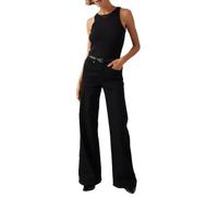 Levi's 318 Shaping Wide Leg Jeans Femme, Soft Black, 30W / 30L