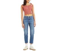 Vêtements Levi's® 501® CROP MED INDIGO - WORN IN pour Femme 25 X 26 Bleu