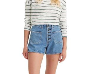 Levi's 80S Mom Patch Short Pckt Med Indigo - Worn in, in Patches Short, 26 W