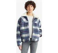 Levi's 90s Cozy Truckers DOUBLÉS Sherpa, Selma Plaid Vintage, M Femme