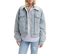 Levi's 90s Sherpa Trucker Veste en Jean, Morning Sunlight, XS Femme