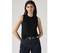 Levi´s ® Adrienne Crochet Sleeveless T-shirt Noir L Femme
