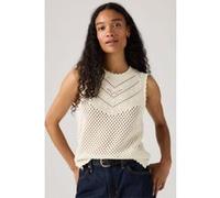 Levi´s ® Adrienne Crochet Sleeveless T-shirt Blanc S Femme